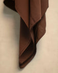 Close-up brown soft hijab scarf fabric – brown abaya scarf WAB161116 Beyond East
