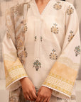 3 Piece Printed Khaddar Suit Pret Winter-24