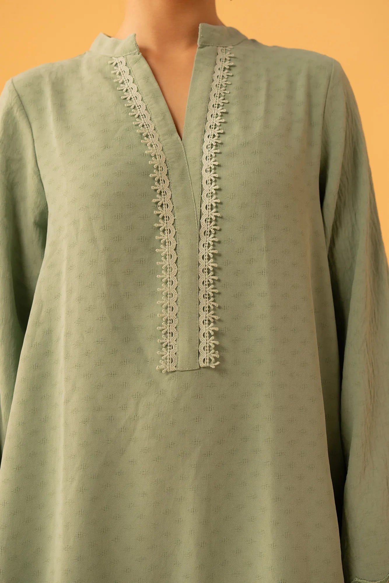 Comfortable dobby fabric linen shirt Pakistan for women