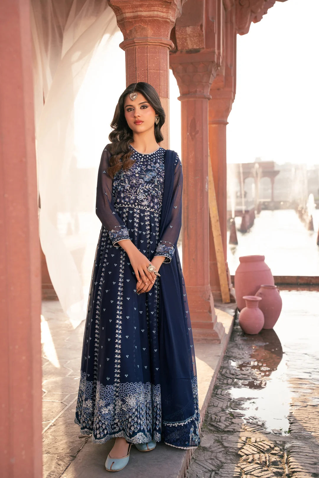 2 Piece Embroidered Chiffon Suit Pret SS - 25