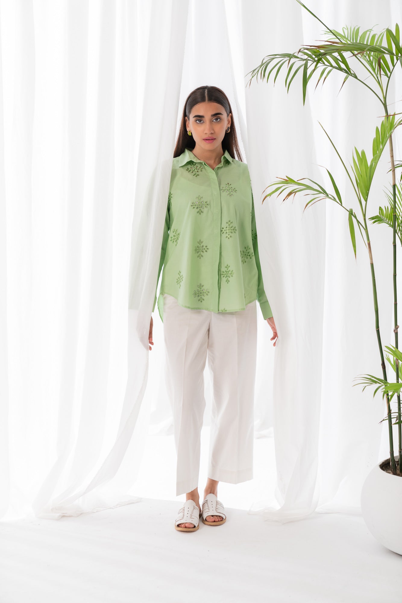 1 Piece Solid Embroidered SUMMER-24