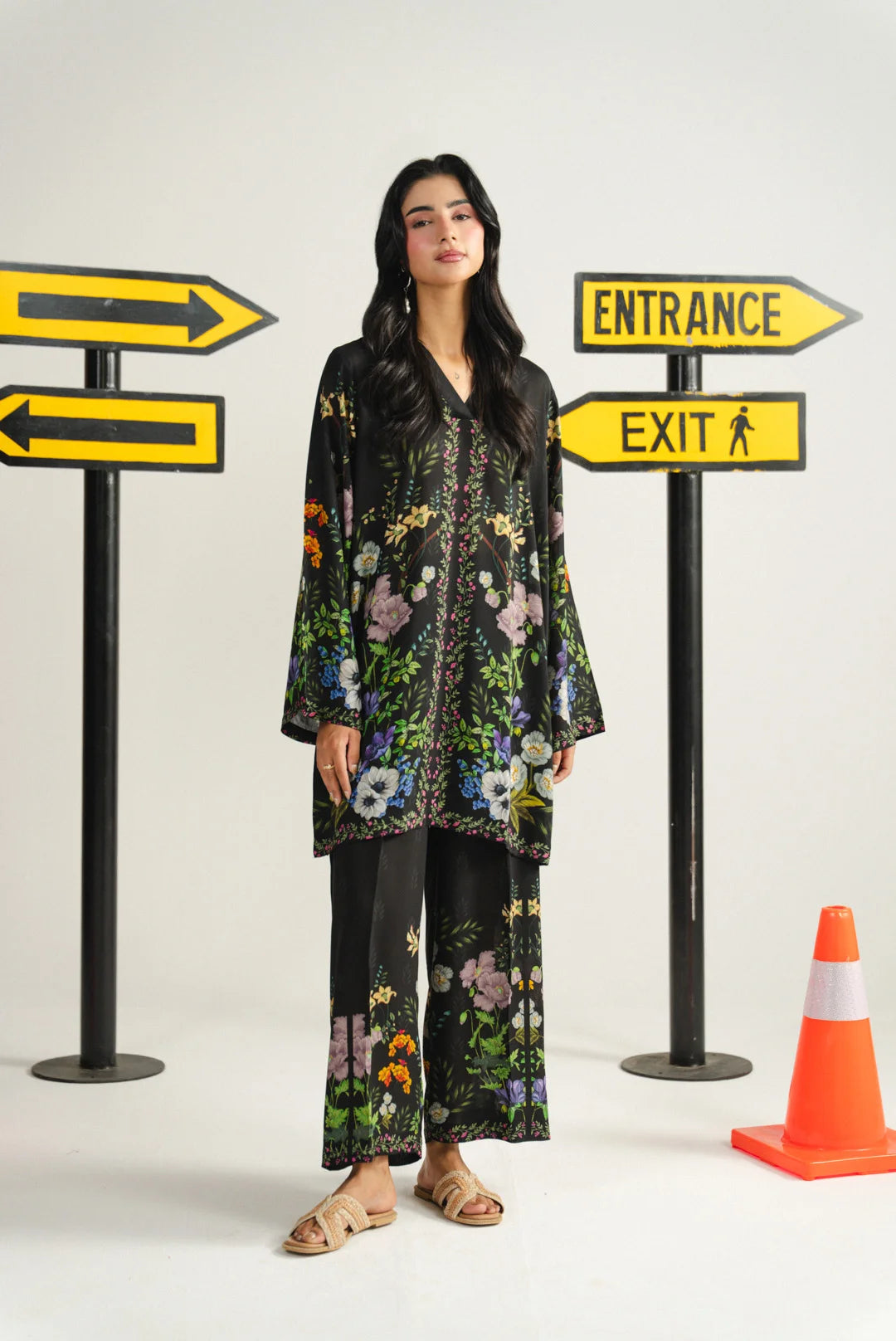 2 Piece Printed Linen Co-Ord Set