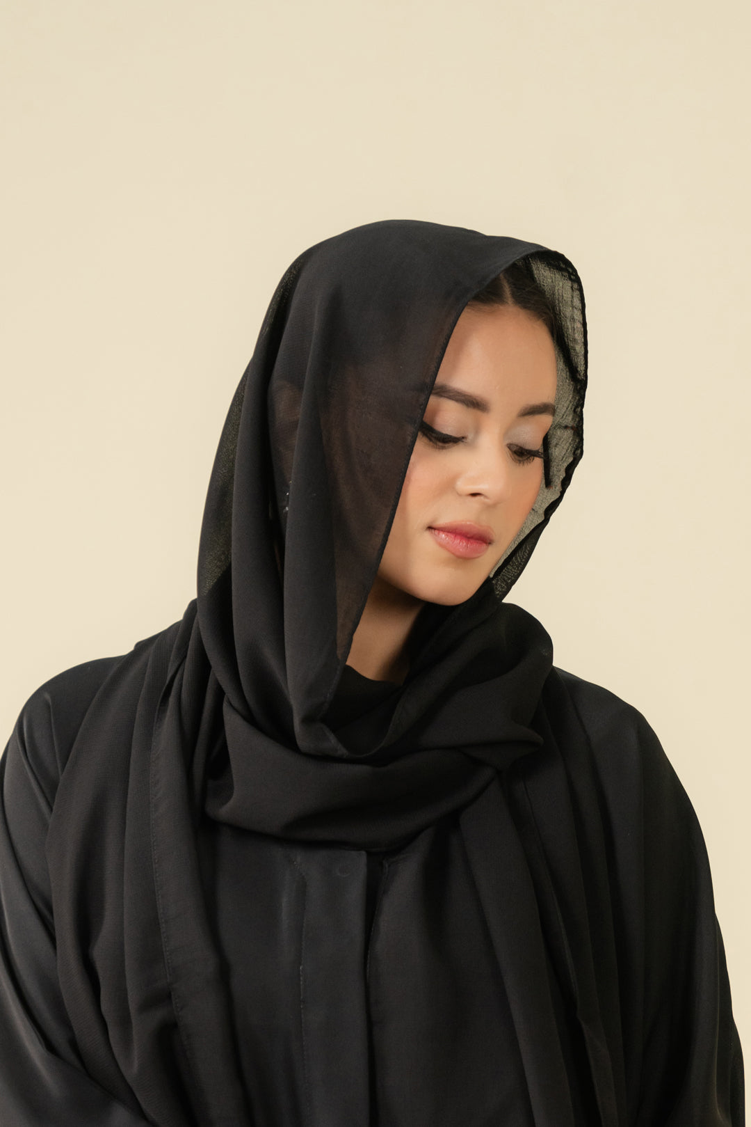Black Abaya Scarf Modest Wear - 25