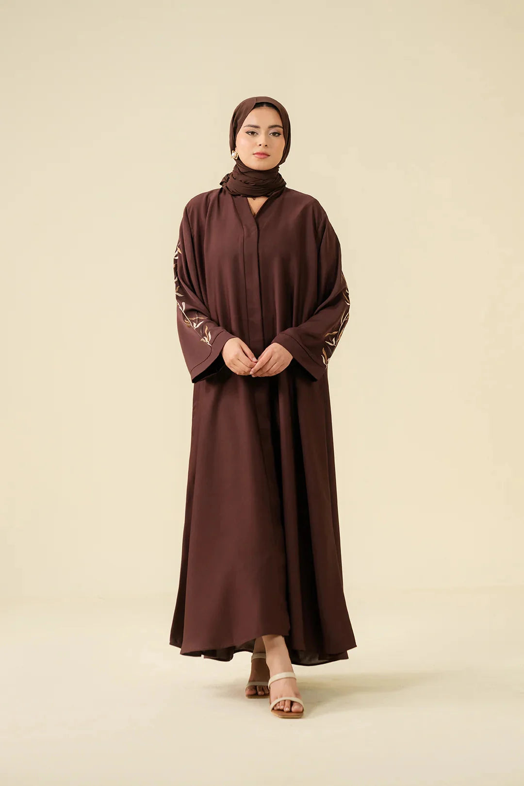 Mocha Brown Abaya Modest Wear - 25