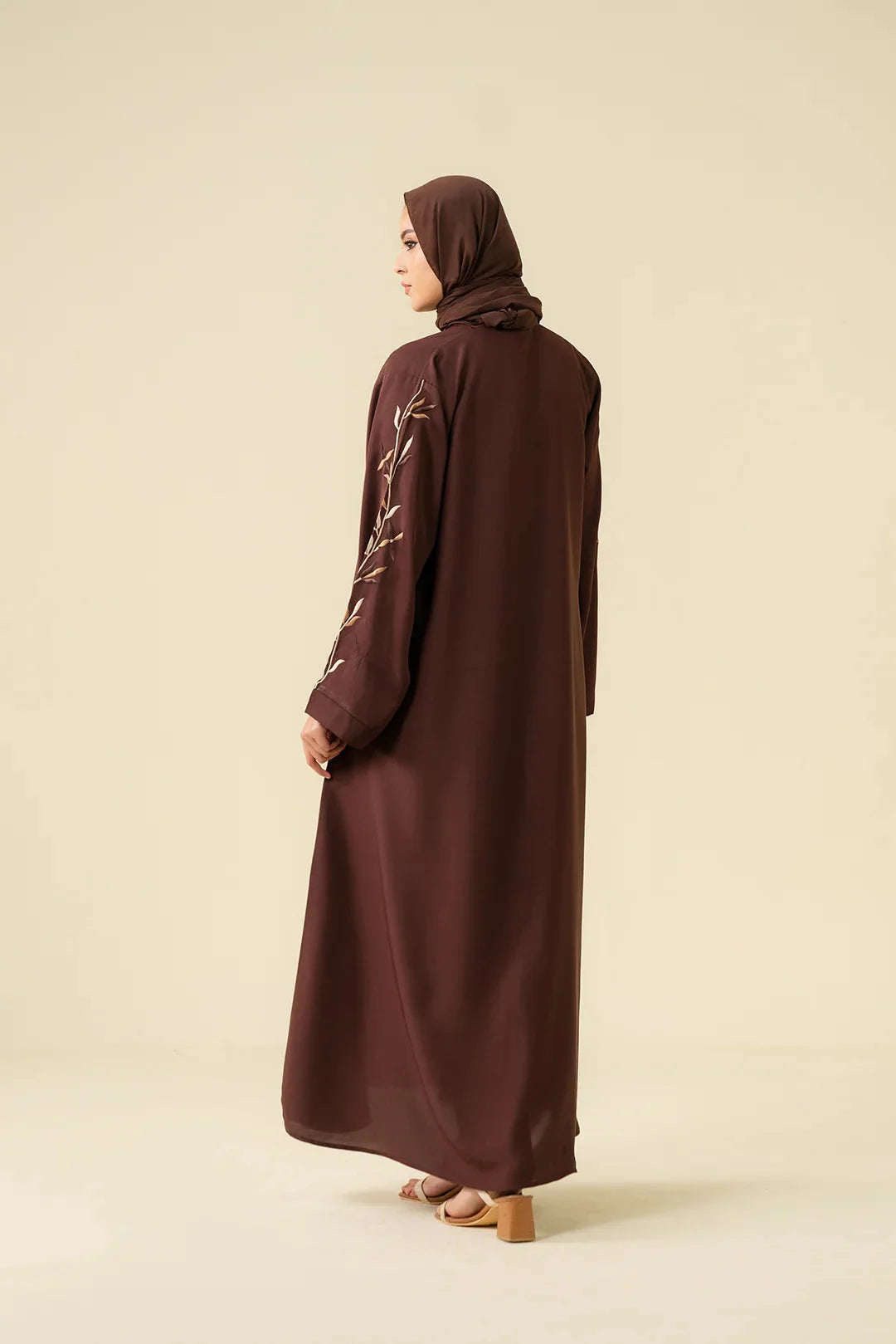 Mocha Brown Abaya Modest Wear - 25