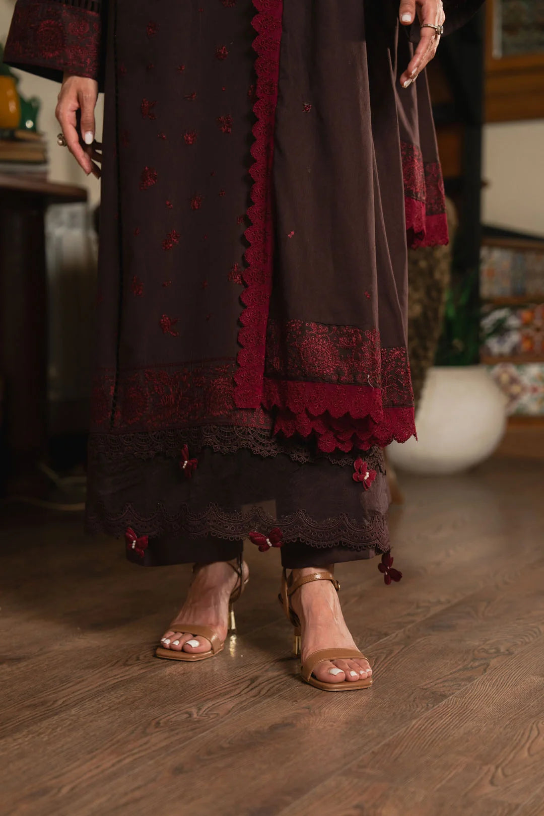 3 Piece Embroidered Lawn Suit Unstitched - 26