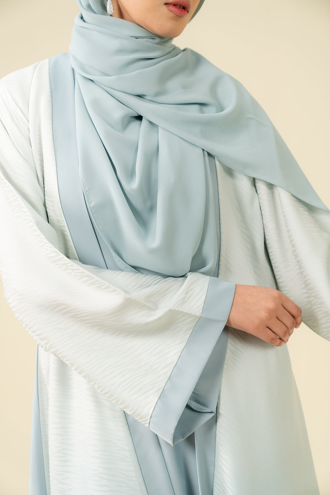 Soft Blue Abaya Modest Wear - 25