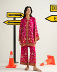2 Piece Printed Linen Suit