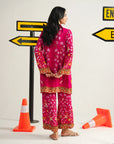 2 Piece Printed Linen Suit