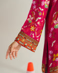 2 Piece Printed Linen Suit
