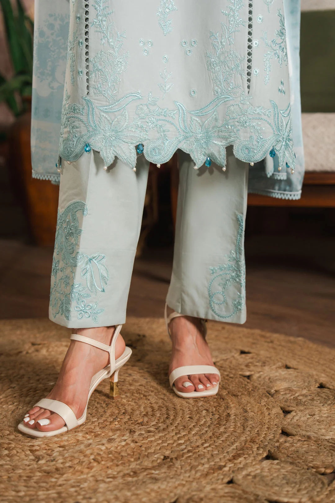 3 Piece Embroidered Lawn Suit Unstitched - 26