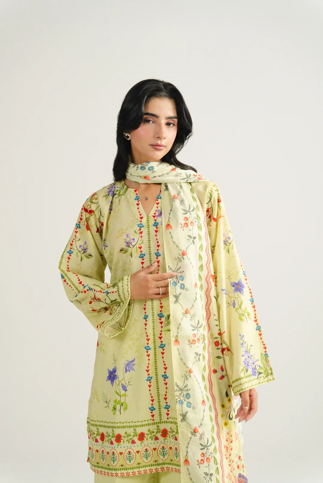 3 Piece Printed Lawn Suit