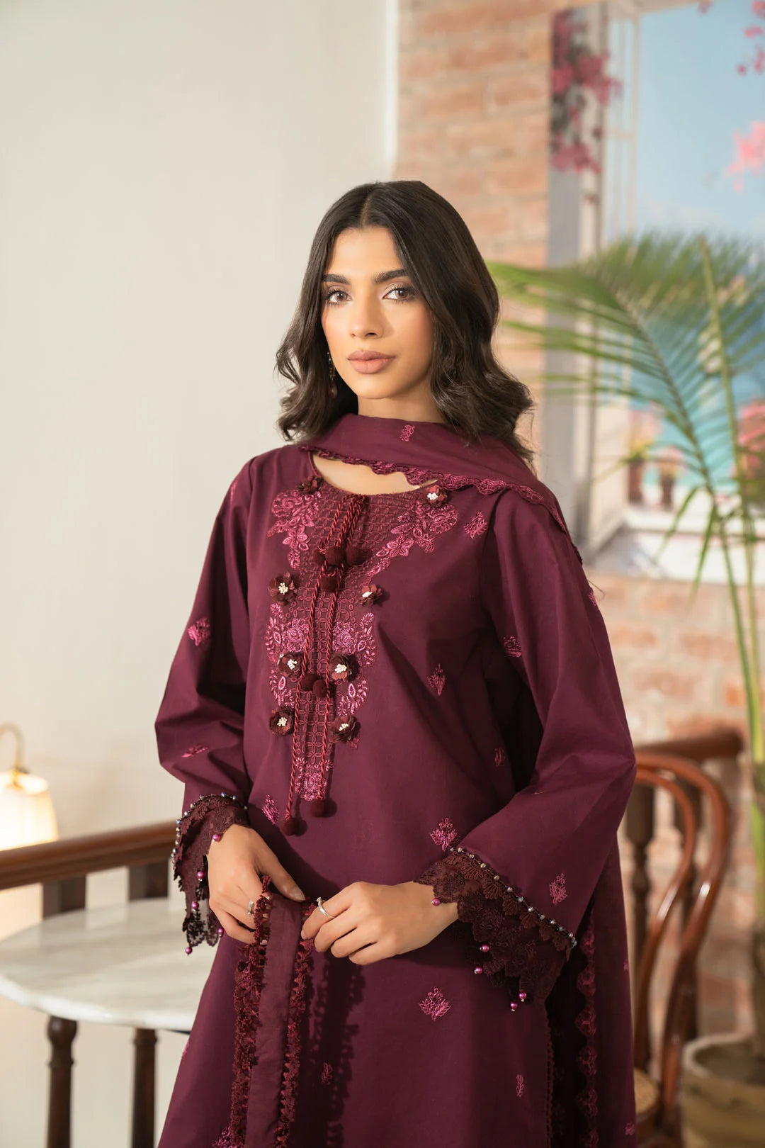 3 Piece Embroidered Lawn Suit