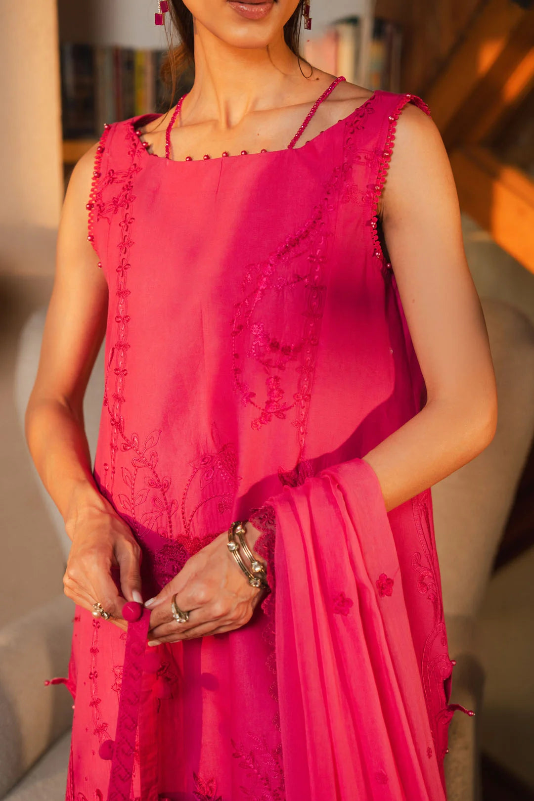 3 Piece Embroidered Lawn Suit Unstitched - 26