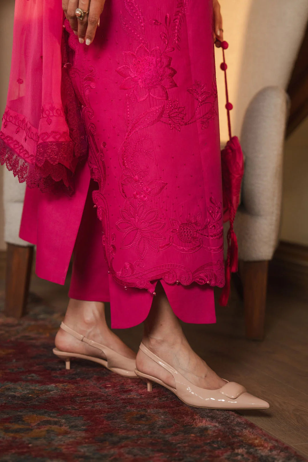 3 Piece Embroidered Lawn Suit Unstitched - 26