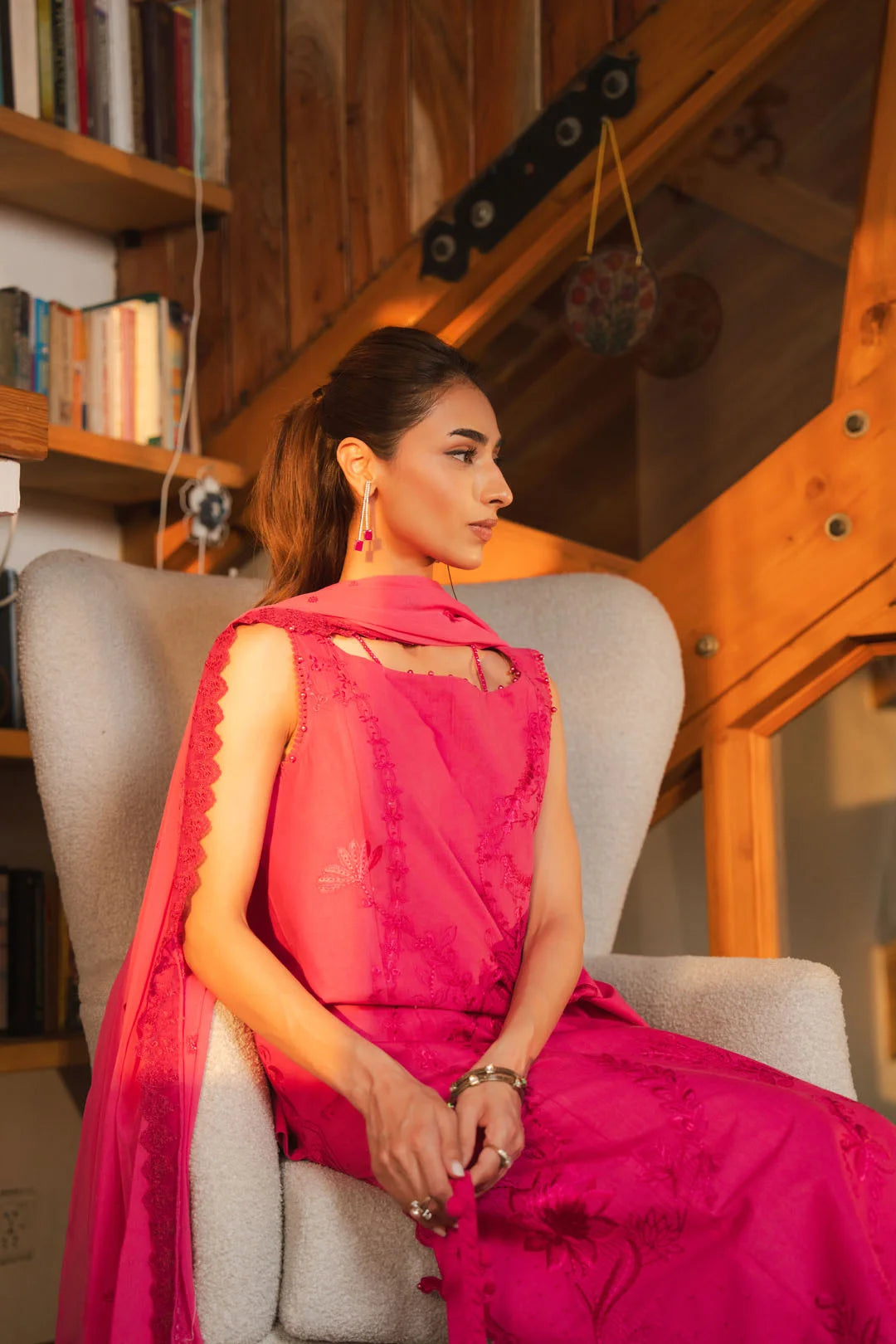 3 Piece Embroidered Lawn Suit Unstitched - 26