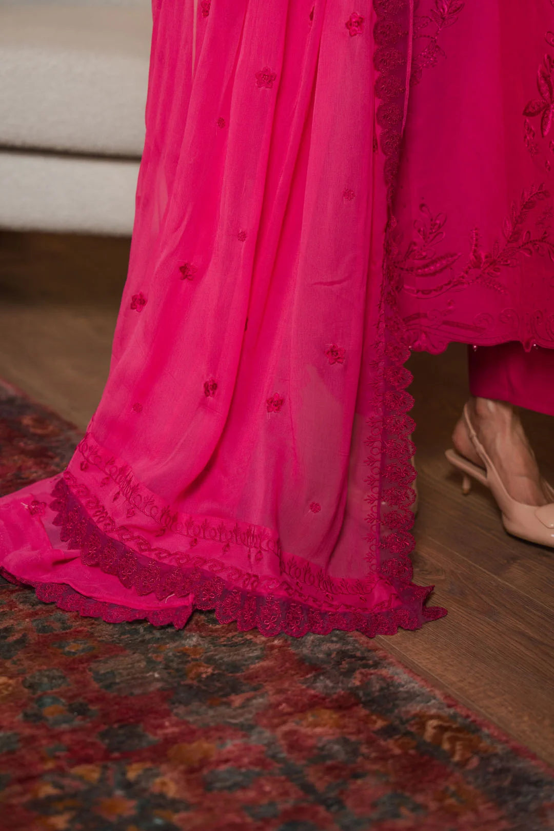 3 Piece Embroidered Lawn Suit Unstitched - 26