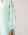 2 Piece Embroidered Cambric Suit