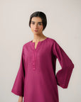 2 Piece Embroidered Cambric Suit