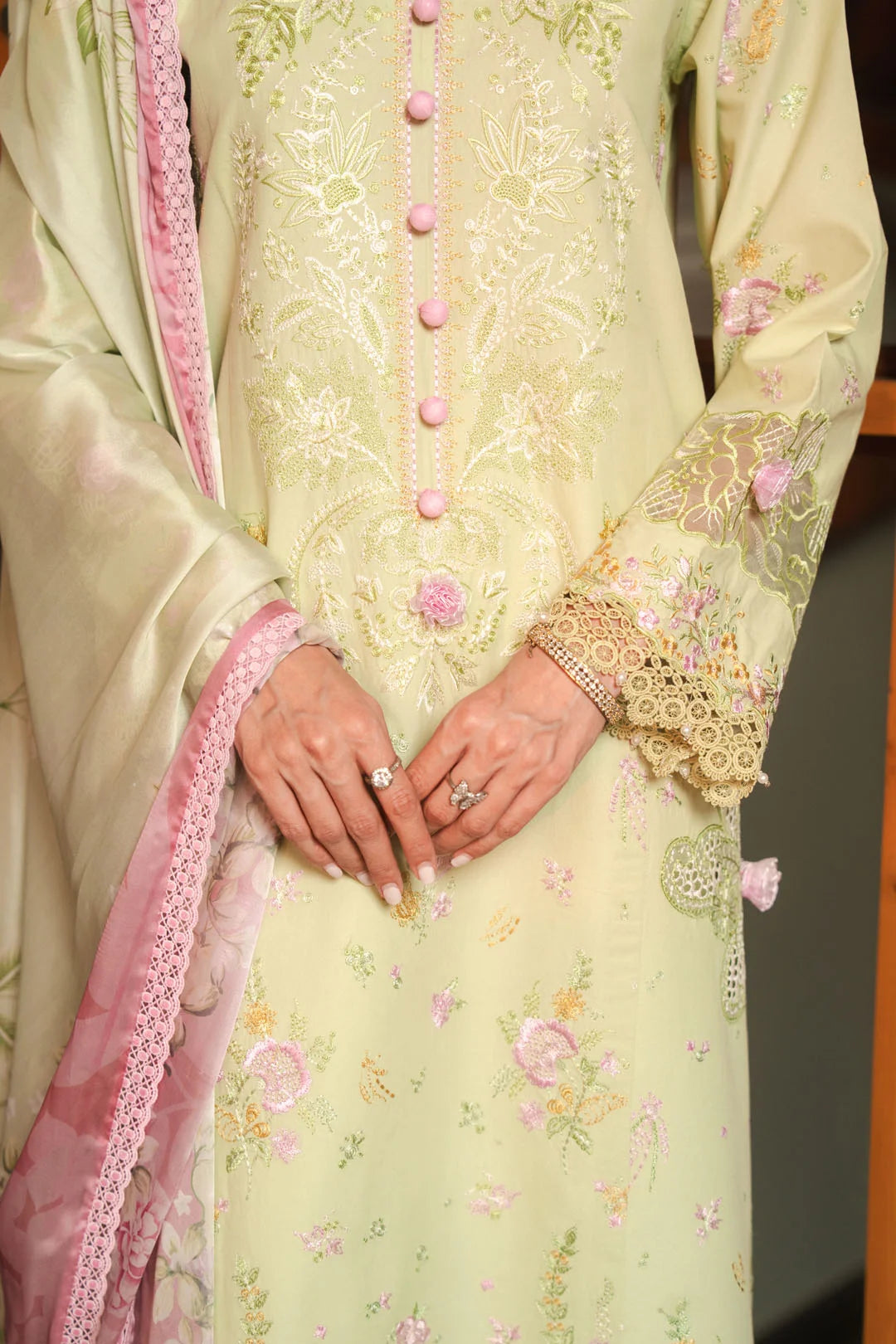 3 Piece Embroidered Lawn Suit Unstitched - 26