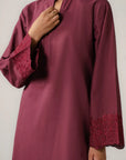 2 Piece Embroidered Cambric Suit