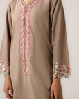 2 Piece Embroidered Cambric Suit