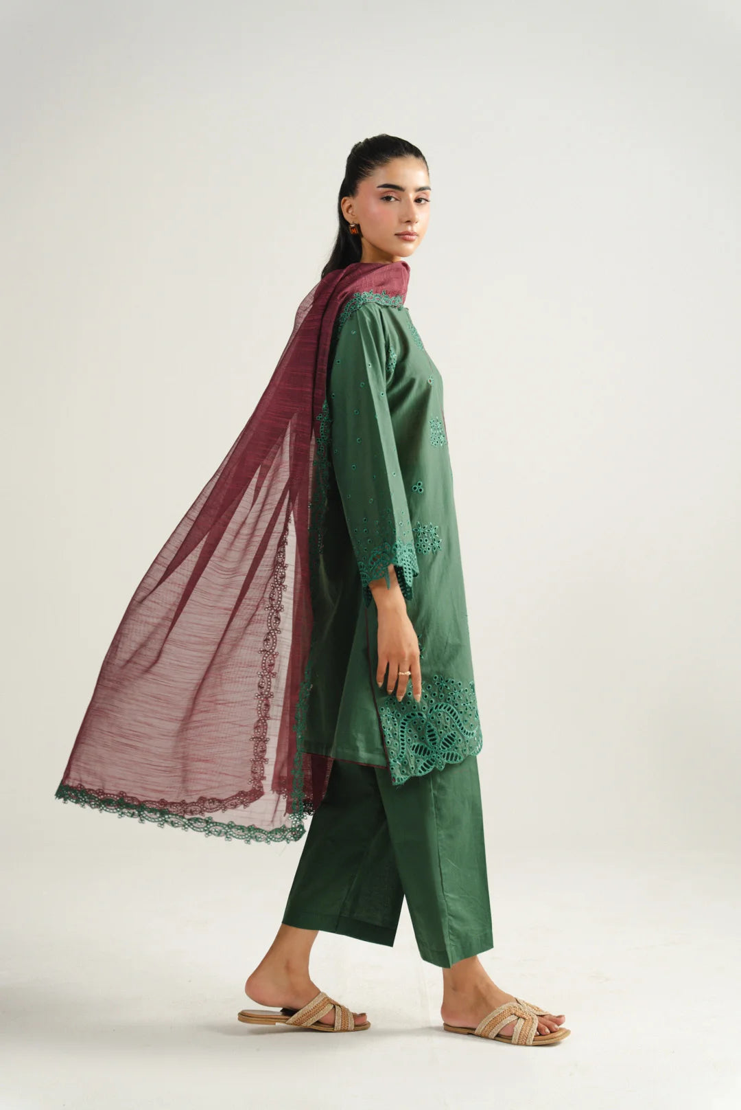 3 Piece Embroidered Lawn Suit
