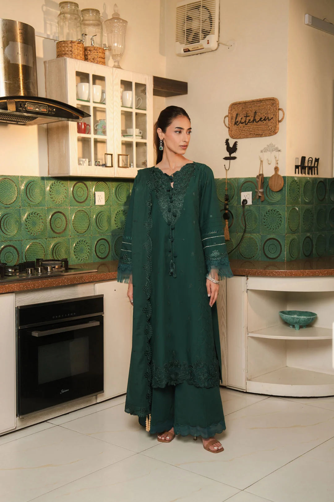 3 Piece Embroidered Lawn Suit Unstitched - 26