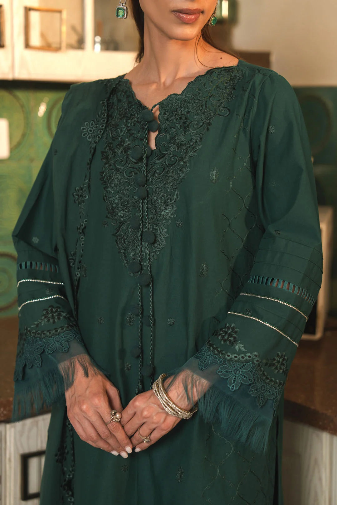 3 Piece Embroidered Lawn Suit Unstitched - 26