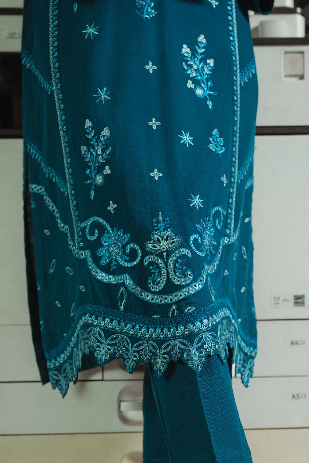 2 Piece Embroidered Khaddar Suit Pret Fall - 25