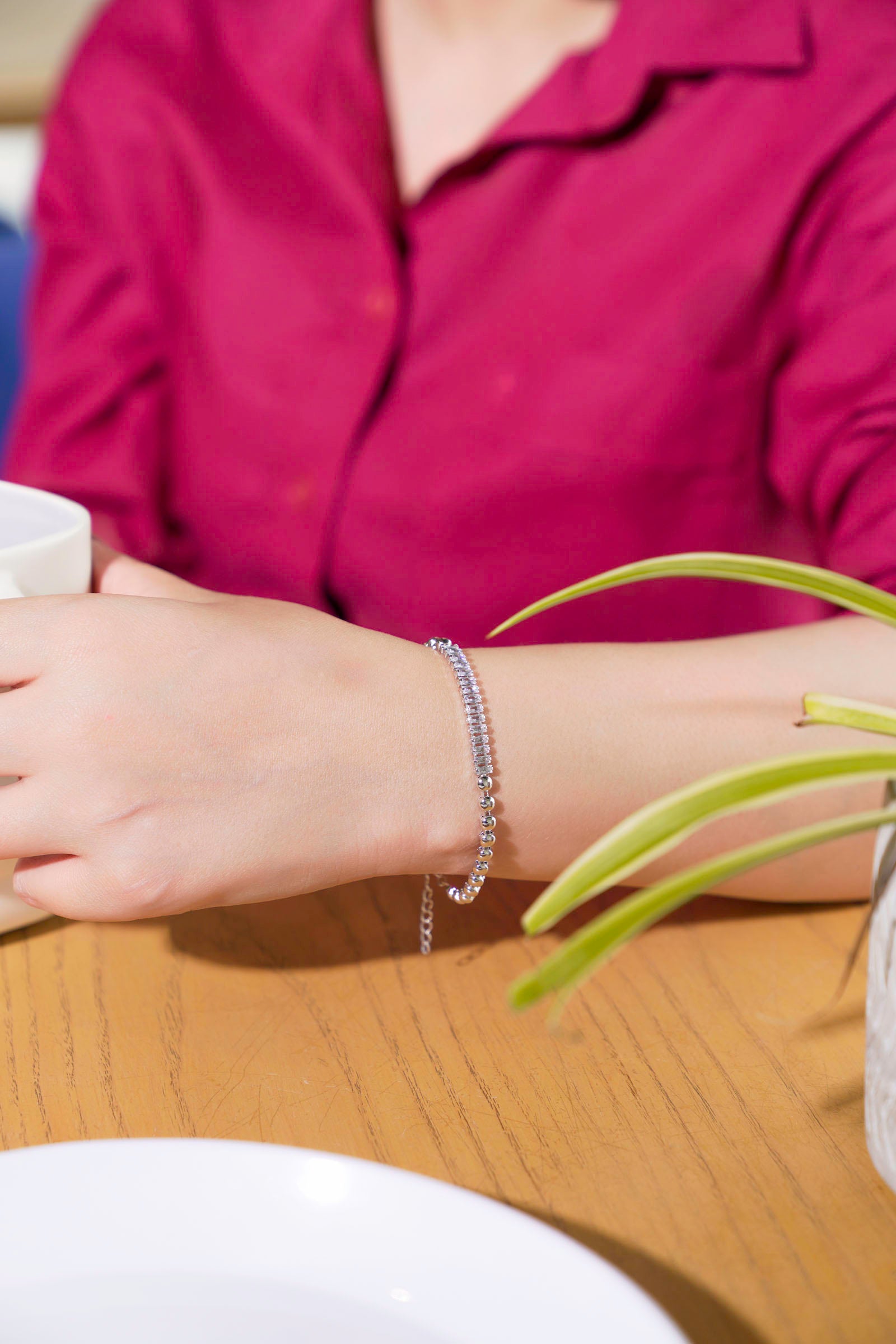 Silver Metallic Bracelet Beyond East Official