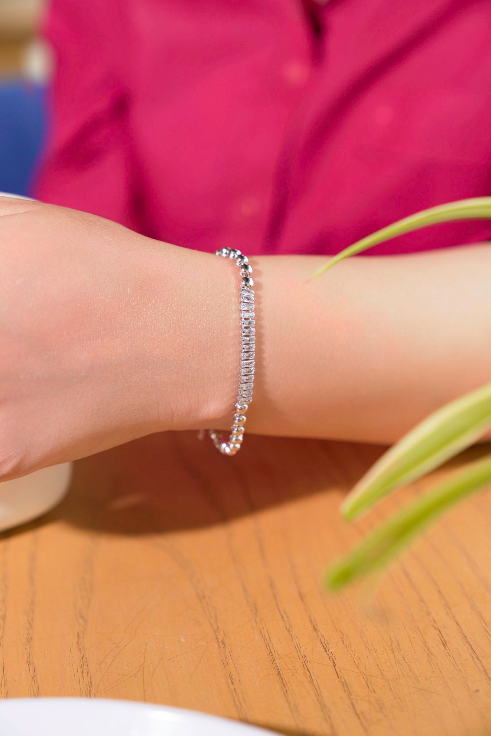 Silver Metallic Bracelet Beyond East Official