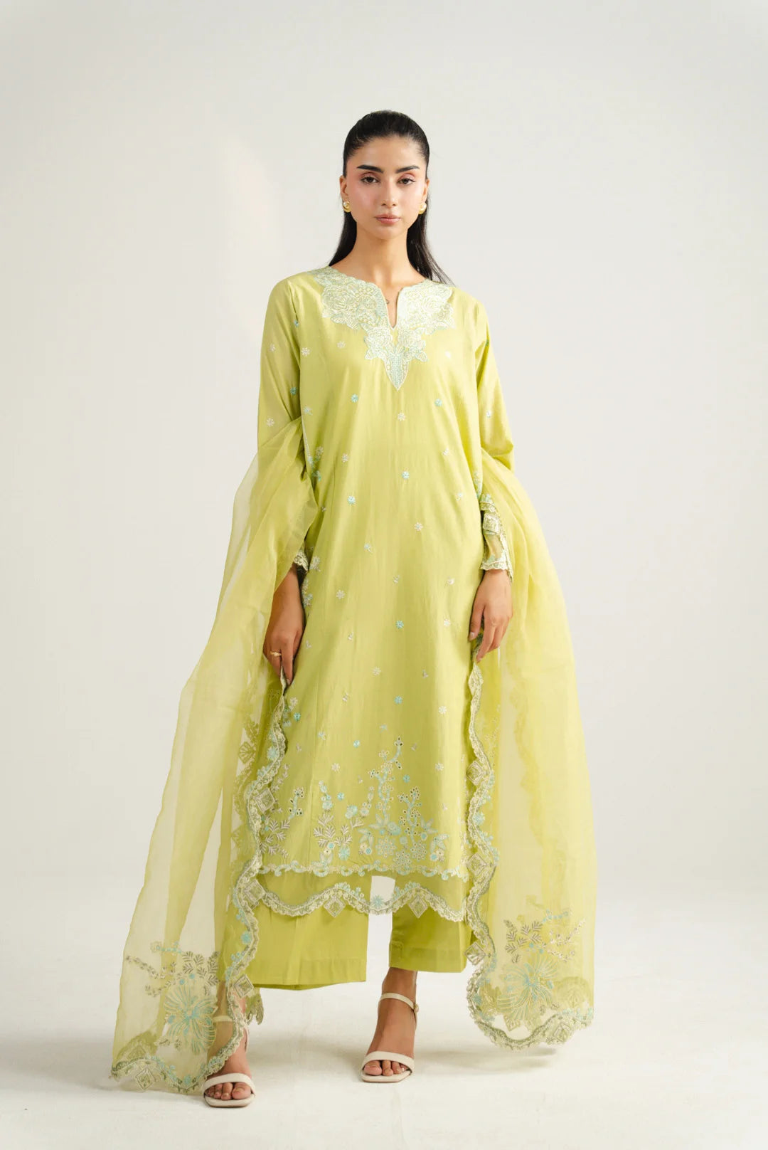 3 Piece Embroidered Lawn Suit Pret SS - 26