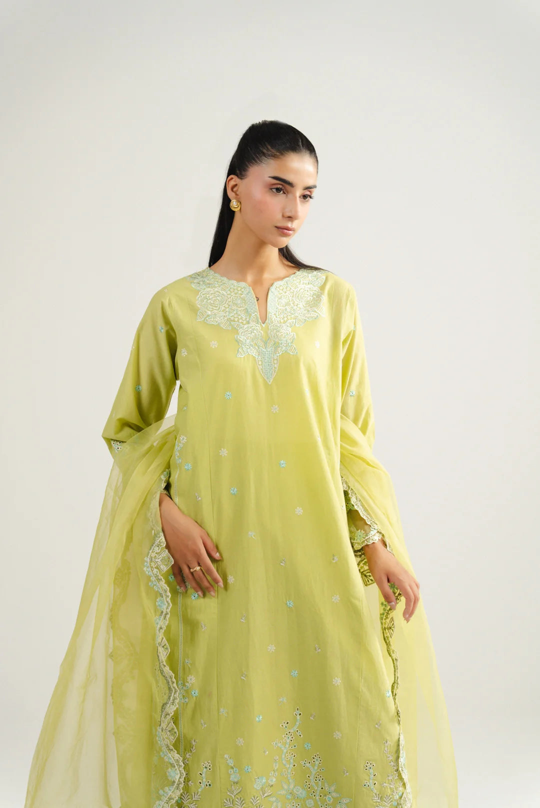 3 Piece Embroidered Lawn Suit Pret SS - 26