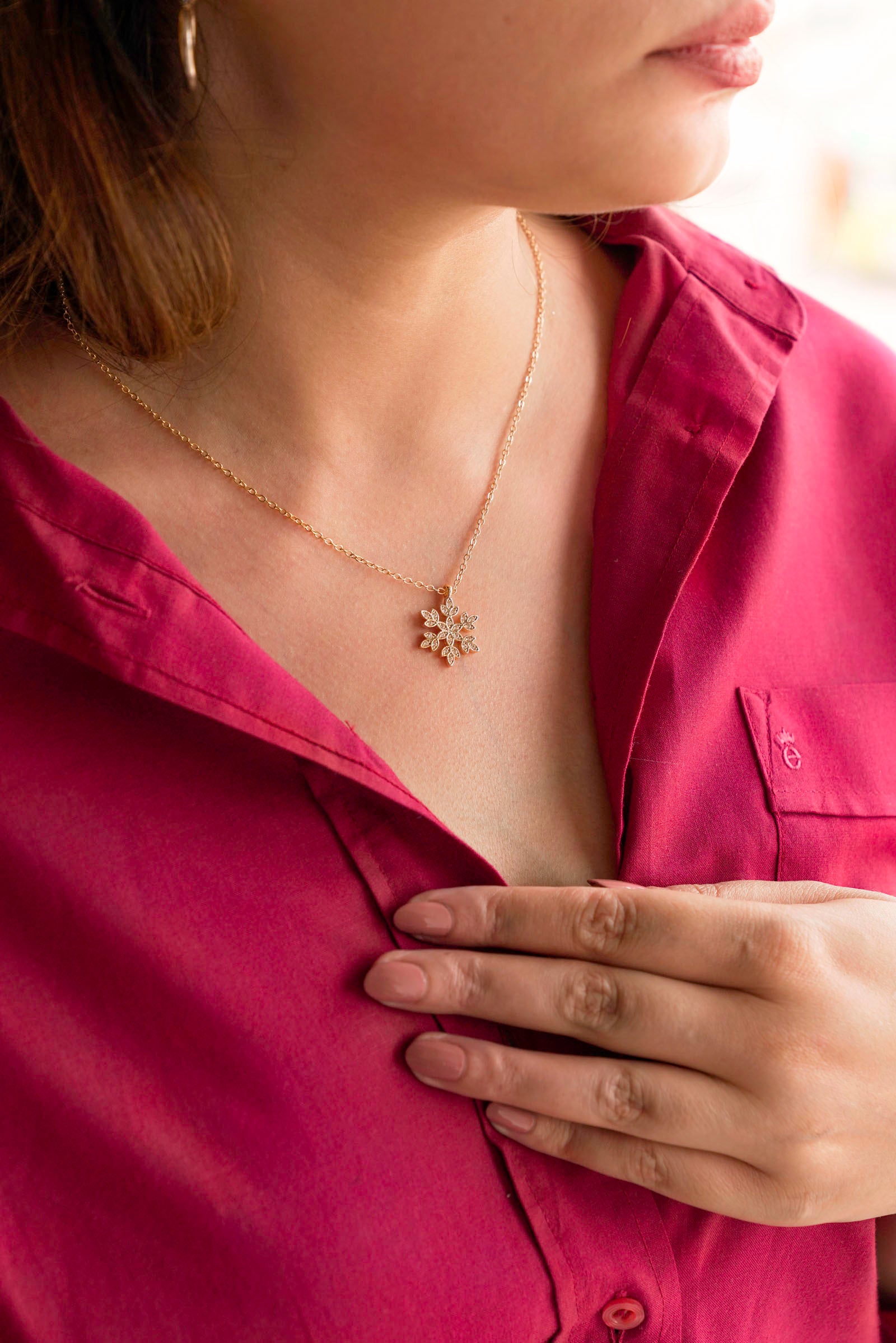 Snowflake Necklace Beyond East Official