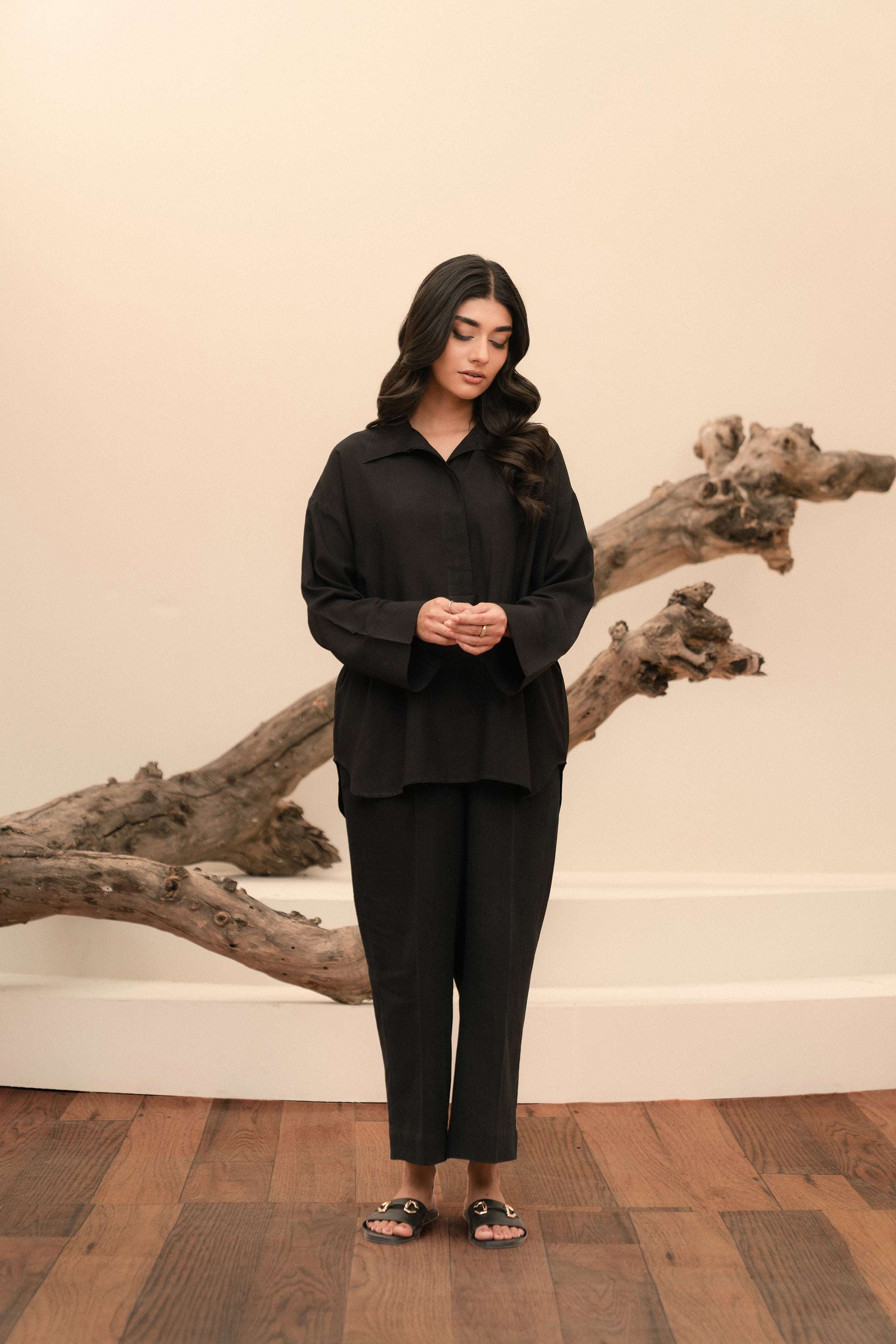 1 Piece Linen Shirt Pret Winter-24