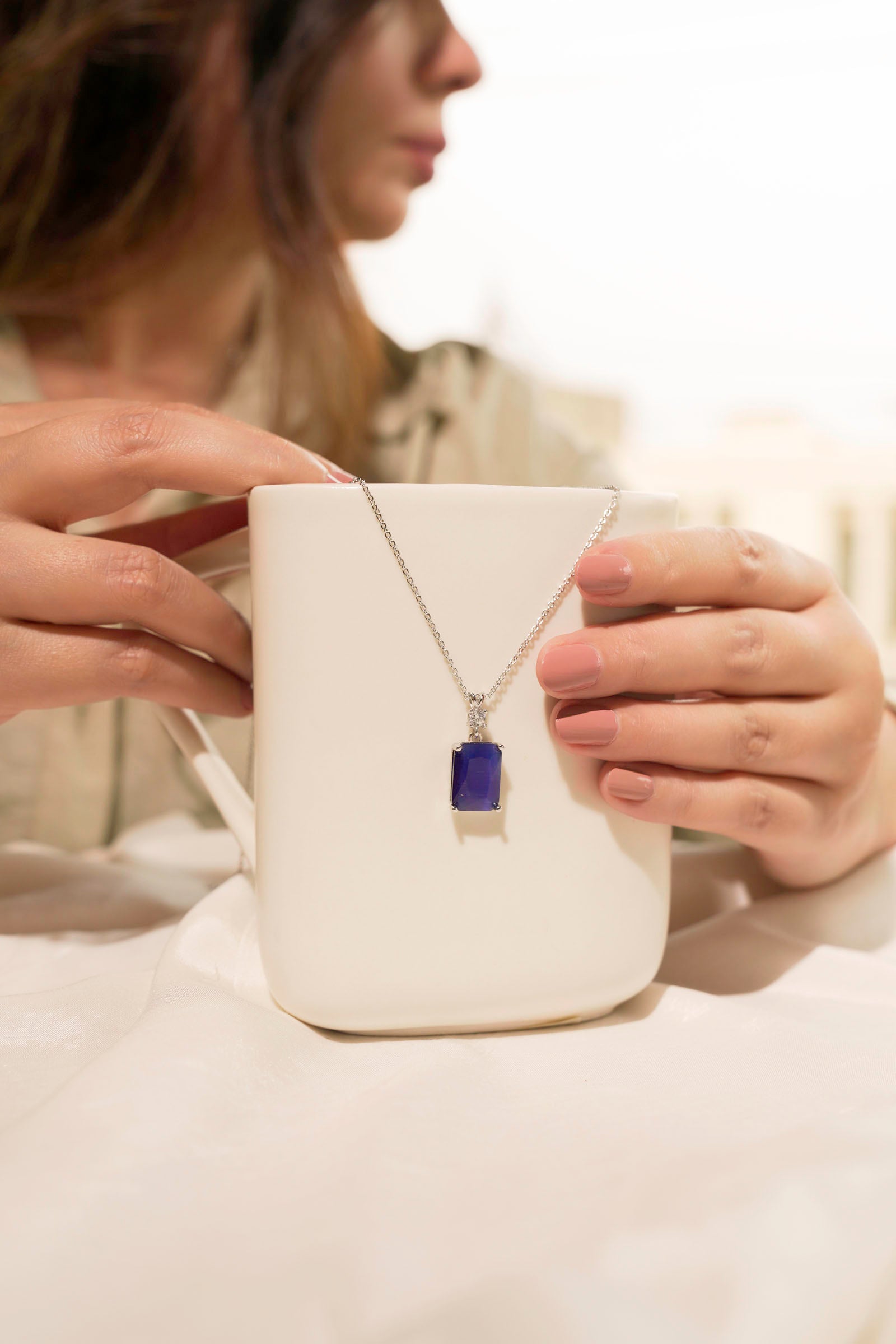Purple Stone Necklace Beyond East Official