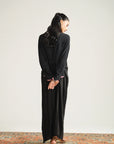 1 Piece Embroidered Raw Silk Kaftan