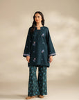 2 Piece Embroidered Khaddar Suit Unstitched Fall - 25