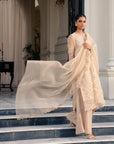 3 Piece Embroidered  Organza Suit