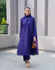 3 Piece Printed Embroidered Dobby Suit