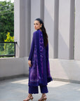 3 Piece Printed Embroidered Dobby Suit