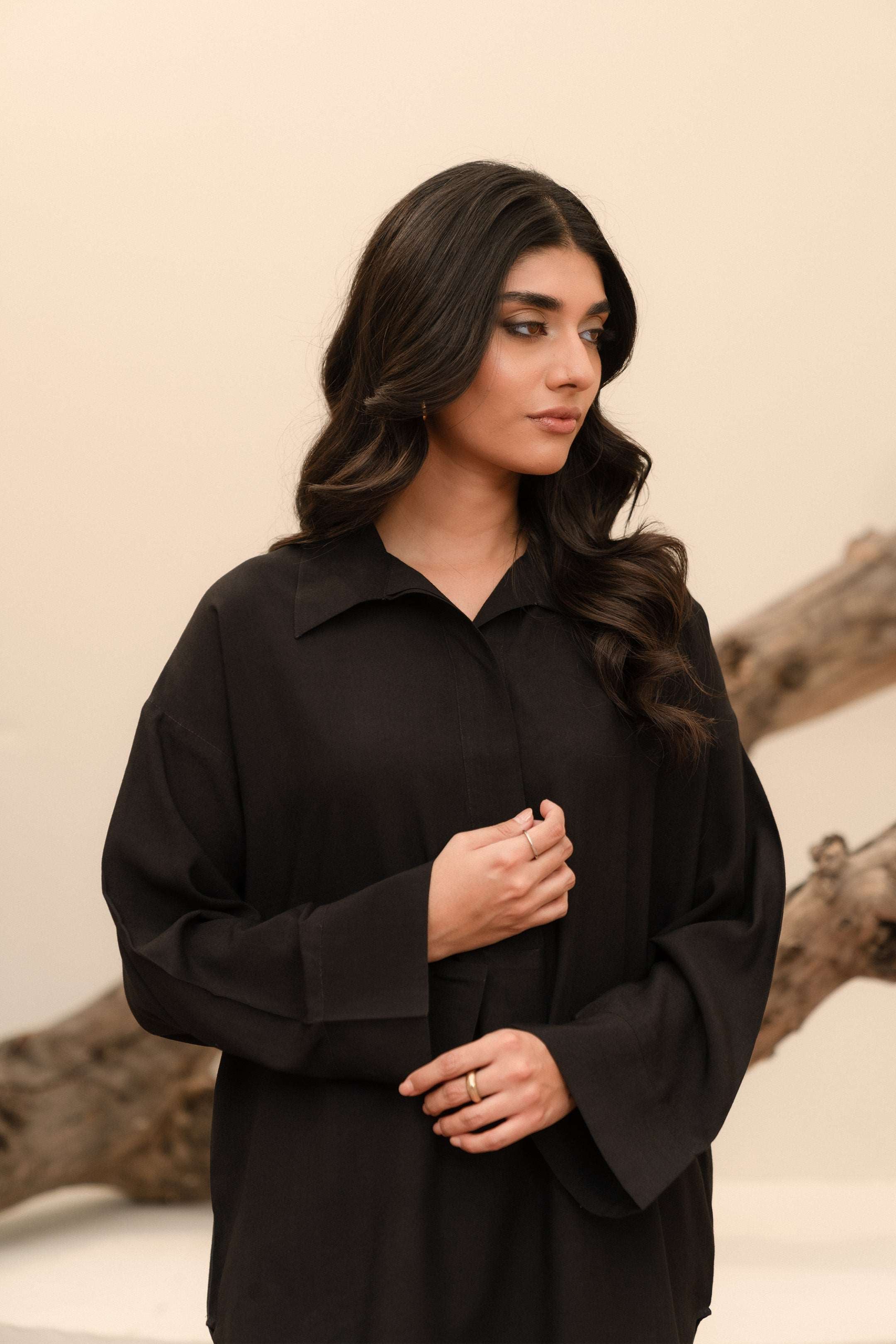 1 Piece Linen Shirt Pret Winter-24