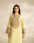 2 Piece Embroidered Khaddar Suit Unstitched Fall - 25