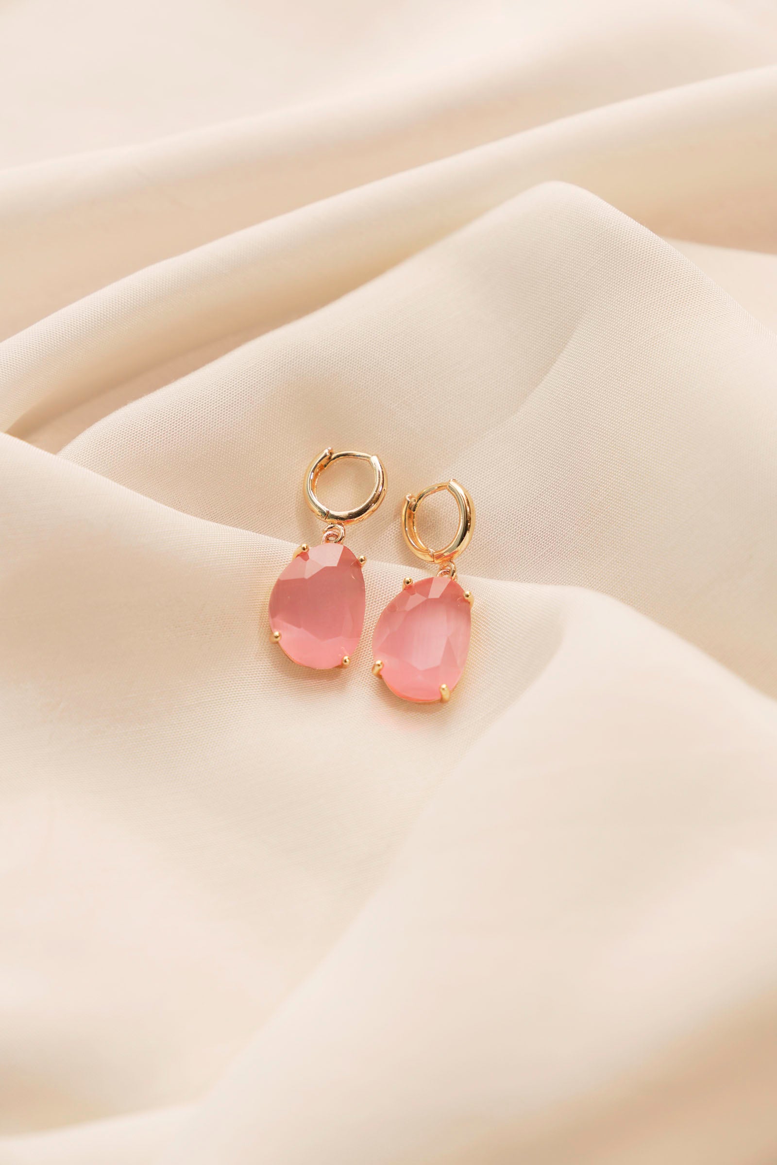 Pink Drop Earrings