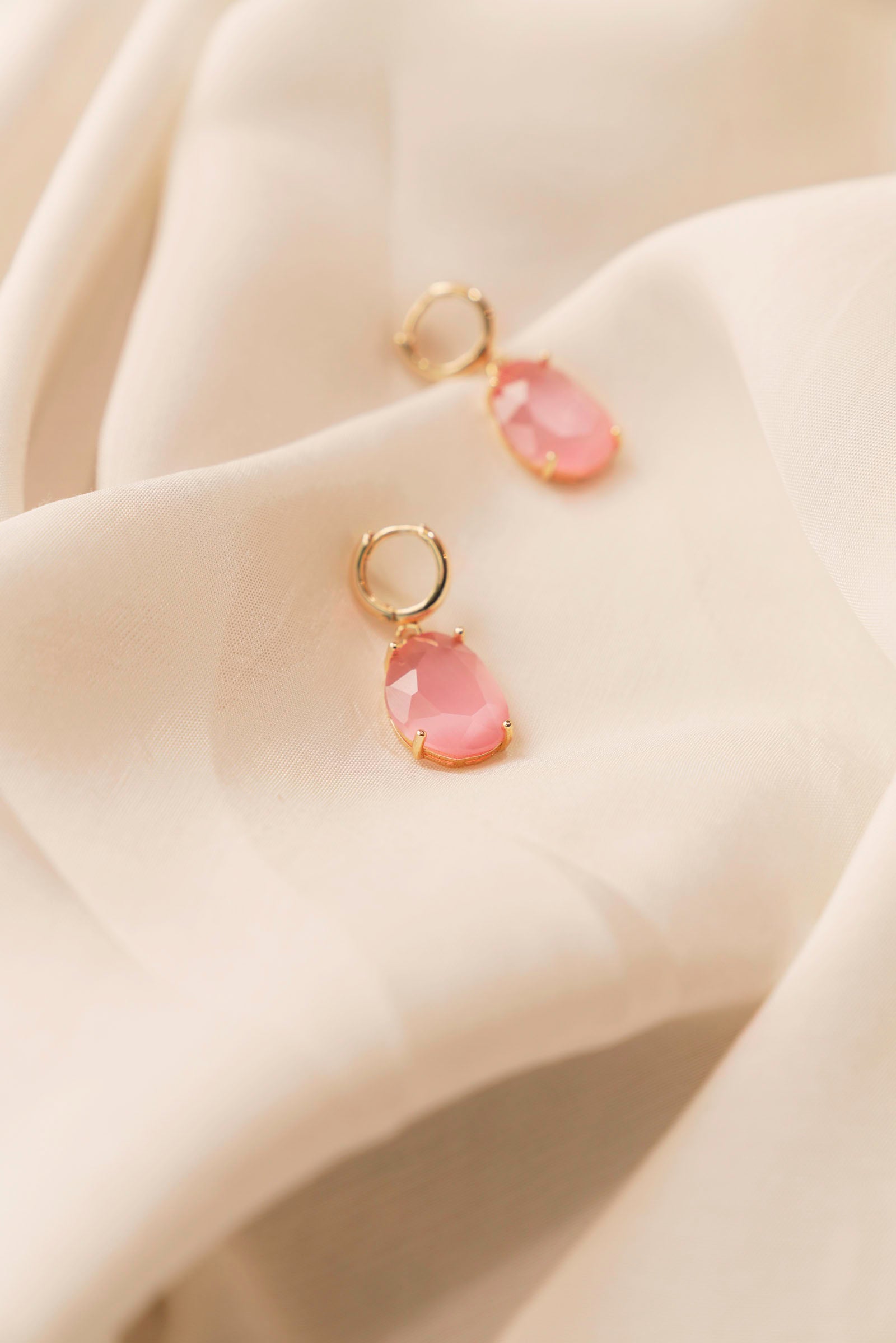 Pink Drop Earrings Beyond East Official