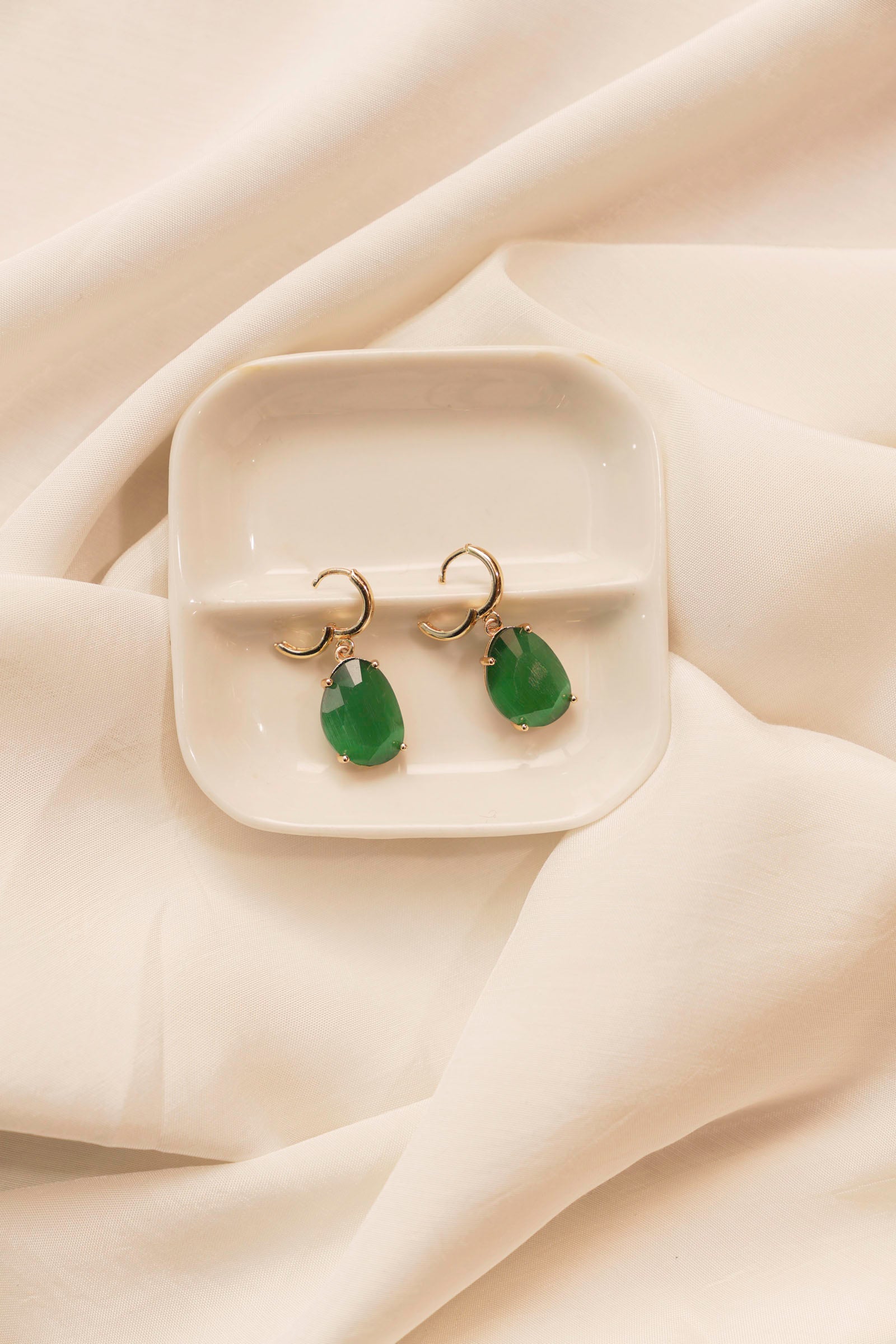 Green Earrings