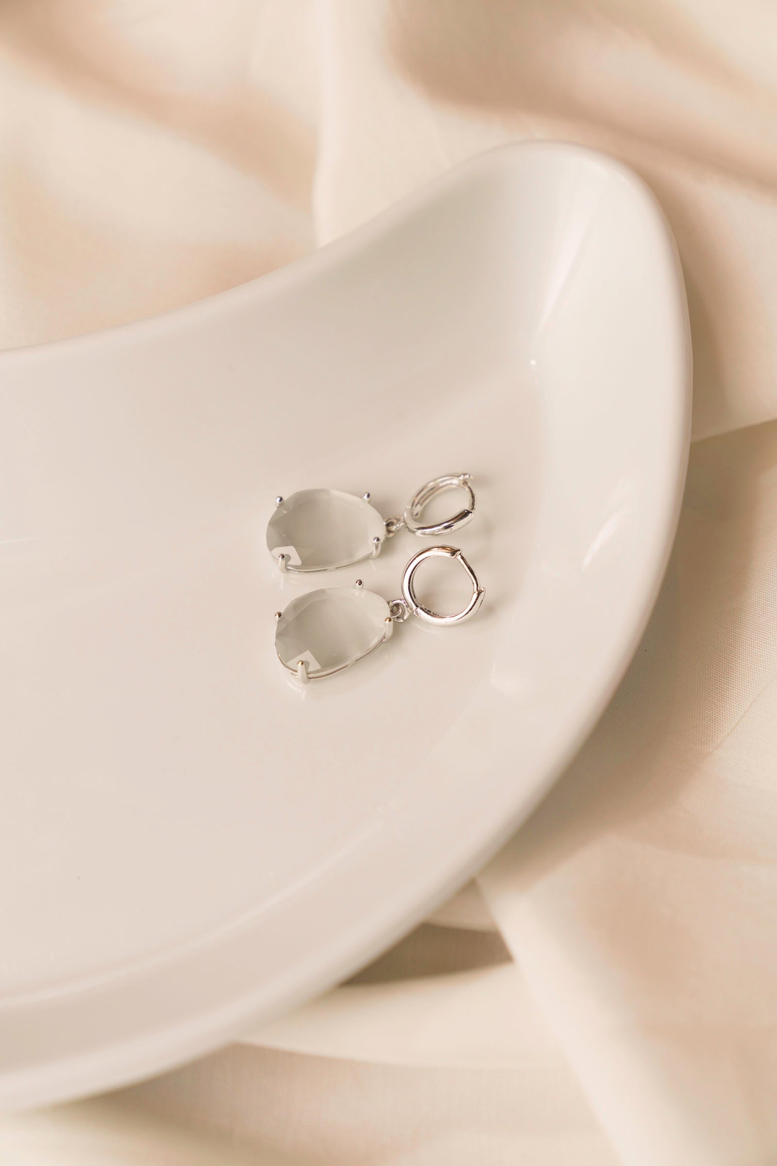 Grey Earrings Beyond East Official