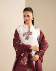 3 Piece Embroidered Khaddar Suit Unstitched Fall - 25