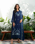 3 Piece Embroidered Linen Suit